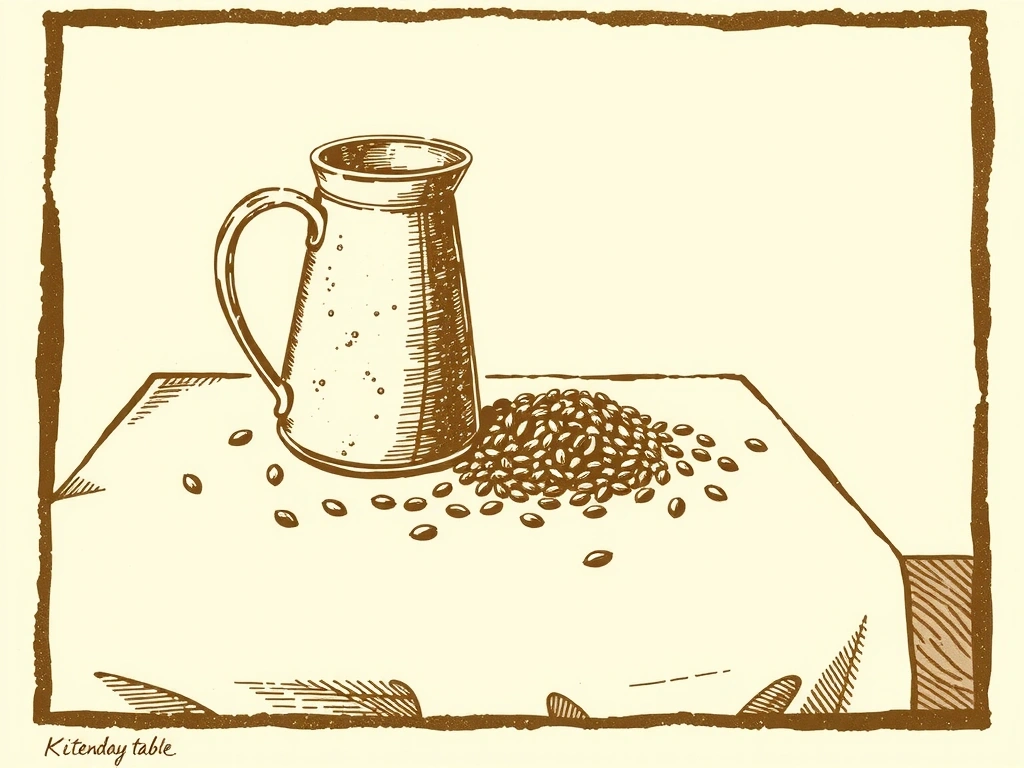 Illustration einer traditionellen Vorratskammer